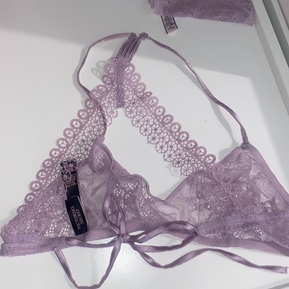 Victoria’s Secret purple lace bralette and panty - Picture 2 of 4